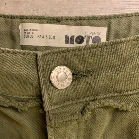 TOPSHOP Moto Denim Skirt - Picture 2 of 3